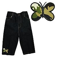 Unotux Camouflage Butterfly Infant Baby Girl Toddler Jeans Sz:12M-3T