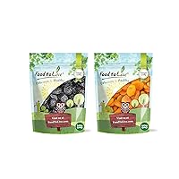 Food to Live Raw Fruits Bundle - Pitted Prunes, 2 Pounds and, Dried Apricots 2 Pounds - Raw, Kosher, Vegan