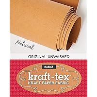 kraft-tex Natural Original Unwashed: Kraft Paper Fabric, 19” x 1.5 Yard Roll (kraft-tex Basics) kraft-tex Natural Original Unwashed: Kraft Paper Fabric, 19” x 1.5 Yard Roll (kraft-tex Basics) Book Supplement