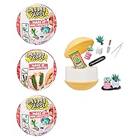 Make It Mini Lifestyle Series 1 Succulents Pack Bundle (3 Pack) Mini Collectibles, Mystery Blind Packaging, DIY, Resin Play, Replica Items, Collectors, 8+
