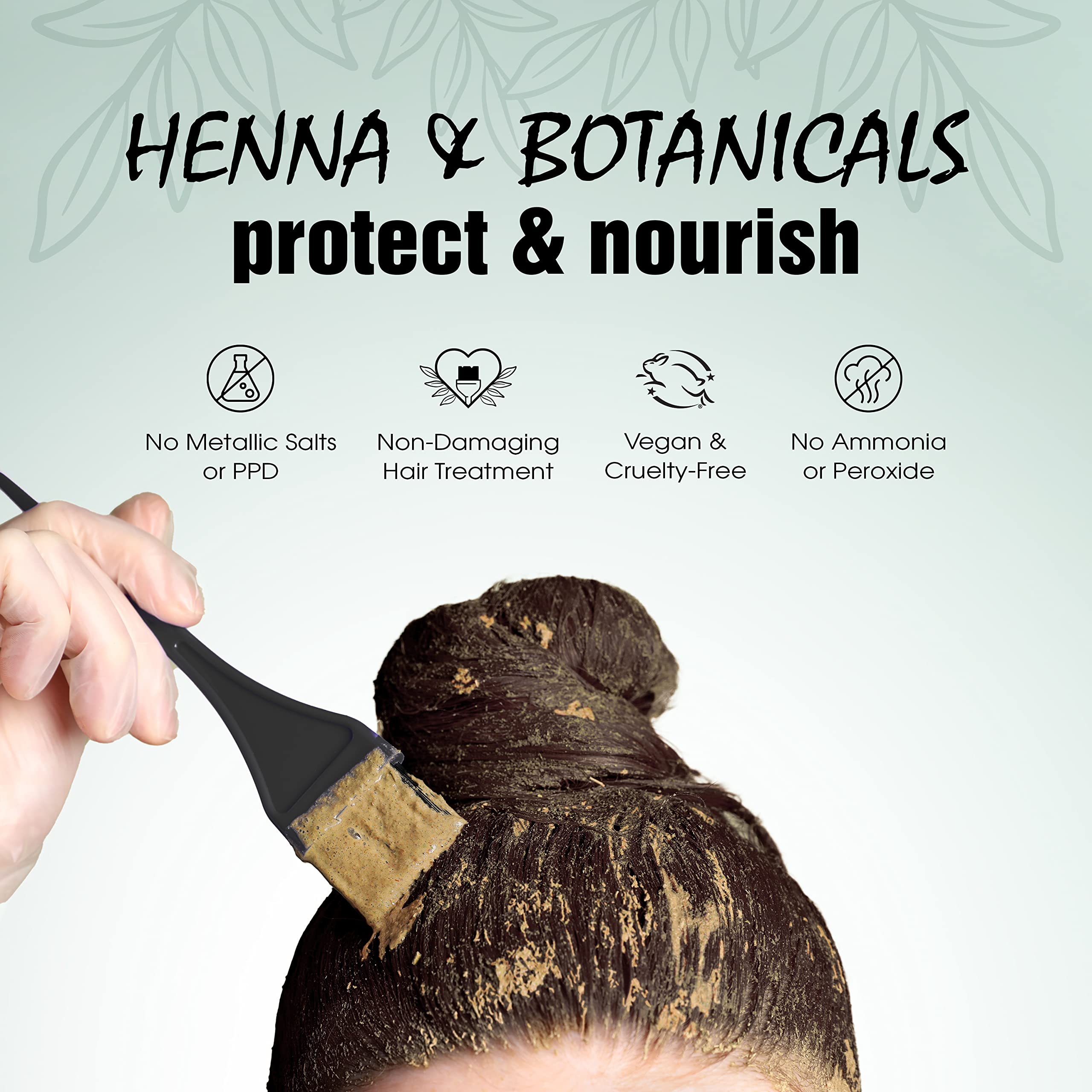 Light Mountain Henna Hair Color & Conditioner, Black - Organic Henna Leaf Powder, Pure Botanical Semi-Permanent Hair Color with Conditioning Benefits, 4 Oz (Pack of 3)