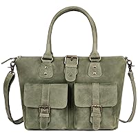 Beck Hunter Leather Top Handle Bag for Women
