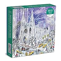 Galison Michael Storrings St. Patrick’s Cathedral Puzzle, 1000 Pieces, 27” x 20” – Difficult Jigsaw Puzzle with Stunning Artwork – Thick, Sturdy Pieces, Challenging Family Activity