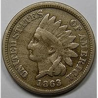 1863 U.S. Indian Head Copper-Nickel Cent/Penny Circulated