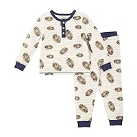 Mud Pie Baby Boys' Football Pajama Set