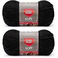 Bulk Buy: Red Heart Soft Yarn (2-pack) (Black)