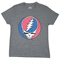 Grateful Dead T Shirt Steal Your Face Classic Logo Official Mens Brindle Black
