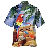 Mens Hawaiian Polo Shirts Button Shirts 4xlt Mens Shirts Big and Tall Mens Tshirts Casual Summer Shirt for Men