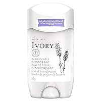 Gentle Ivory Aluminum Free Deodorant, Hint of Lavender, 2.4 oz