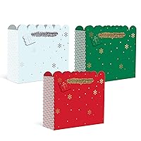 Graphique Snowflake Sparkle Holiday Bag, Large