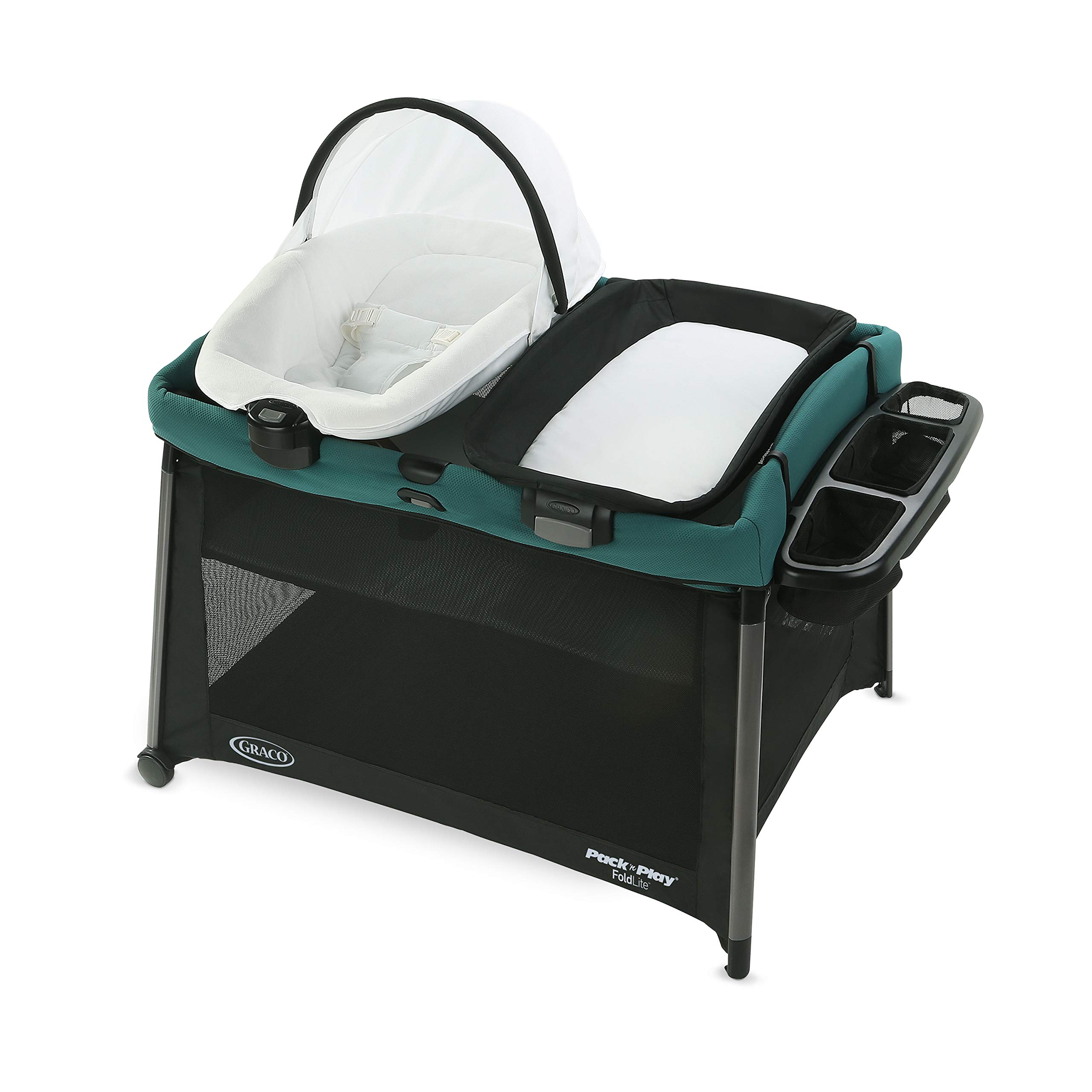Graco Pack 'n Play FoldLite Playard | Lightweight Travel Pack 'n Play with Easy, Compact Fold, Remi