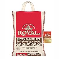 Authentic Royal - Basmati Brown Rice Whole Grain, Naturally Gluten Free and Vegan - 10 Pounds