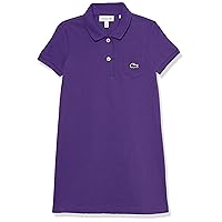 Lacoste Girls' Classic Pique Polo Dress with Pocket