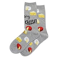 Hot Sox Women's Fun Food & Drink Crew Socks-1 Pair Pack-Cool & Cute Pop Culture Gifts