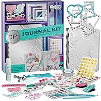 DIY Journal Kit for Girls - Great Gift for 8-14 Year Old Girl - Cool Birthday Easter Gifts Ideas for Teens - Fun, Cute Art & Crafts Kits for Tween Teenage Kids - Scrapbook & Diary Supplies Toy Set