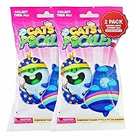 Cats vs Pickles 2pk Mystery Bags Bean Filled Plushies | Stocking Stuffers | Blind Bags for Girls and for Boys | Surprise Bean Collectibles | Sensory Friendly Mystery Bag for Kids & Adults | 2-pack