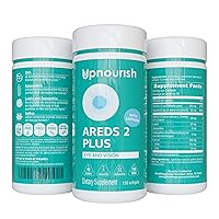 AREDS 2+ - Advanced Eye Vitamin Supplement for Macular Health and Dry Eye - Lutein, Zeaxanthin, Saffron, Astaxanthin & DHA - Supports Eye Strain, Pressure, Night Vision - 120 softgels
