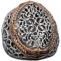 Knight Ring, Unique Ring, 925 Sterling Silver Men Ring