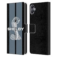 Head Case Designs Officially Licensed Shelby Gray Car Graphics Leather Book Wallet Case Cover Compatible with Samsung Galaxy A05