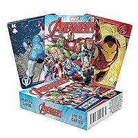 AQUARIUS Marvel Avengers Playing Cards - Avengers Themed Deck of Cards for Your Favorite Card Games - Officially Licensed Marvel Comics Merchandise & Collectibles