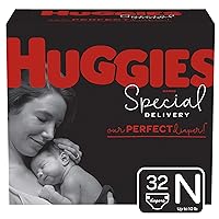 Huggies Special Delivery Hypoallergenic Diapers, Size Newborn, 32 Ct
