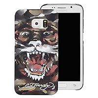 Ed Hardy Tiger Painting Style Samsung Galaxy S6 Edge Case, Brown