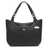 DKNY Barbara Shopper Bag, Black/Gold