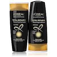 L'Oreal Total Repair 5 Shampoo and Conditioner 12.6 Ounce Each Packaging May Vary