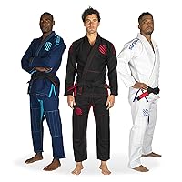 Sanabul Essential BJJ Gi for Men | Brazilian Jiu Jitsu Gi | Lightweight Preshrunk Fabric | Superior Sizing Guide