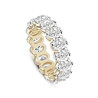 FRIENDLY DIAMONDS Lab Grown Diamond IGI Certified Eternity Ring For Women | 14K White, Yellow Or Rose Gold | FG-VS Quality Eternity Ring