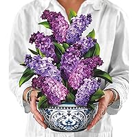 Freshcut Paper Pop Up Cards, Garden Lilacs, 12 Inch Life Sized Forever Flower Bouquet 3D Popup Greeting Cards, Mother's Day Gifts, Birthday Gift Cards, Gifts for Her with Note Card & Envelope