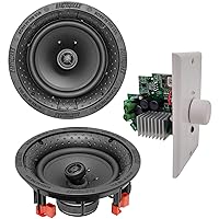 EARTHQUAKE Sound BTA-R650-V2 Kit | BTA-250 Three Input in-Wall 2-Channel Stereo Amplifier + Two R650 6.5