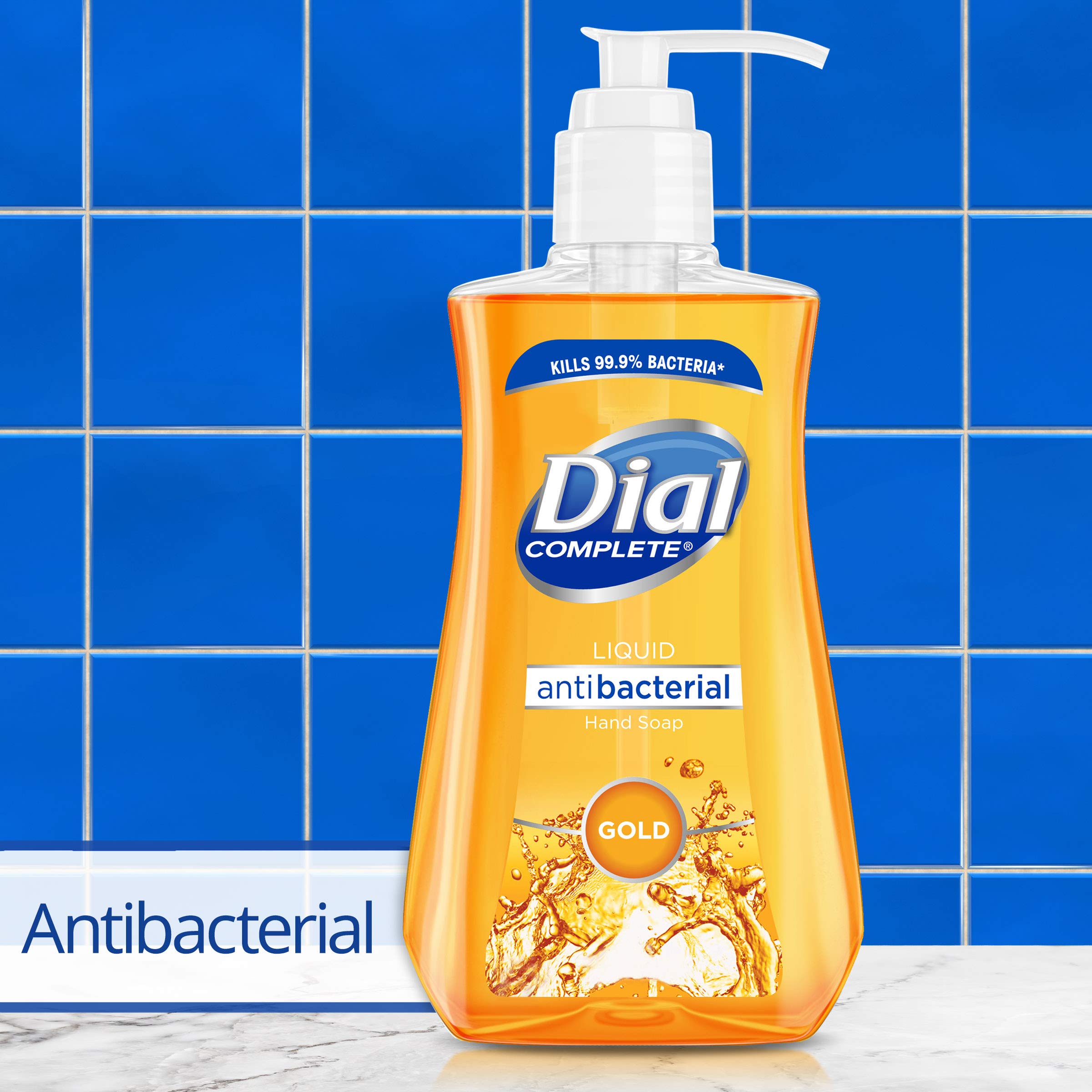 Dial Antibacterial Liquid Hand Soap, Gold, 11 Fl Oz