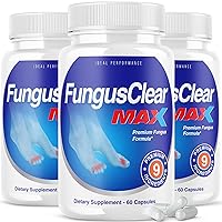 IDEAL PERFORMANCE (3 Pack) Fungus Clear Max Toenail Pills (180 Capsules)