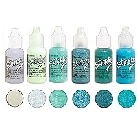 Ranger Stickles Glitter Glue Bundles - Six .5 fl oz Bottles (Frozen Updated)