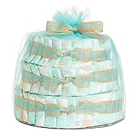 The Honest Company Deluxe Diaper Cake | Clean Conscious Diapers, Baby Personal Care, Plant-Based Wipes | Above it All | Deluxe, Size 1 (8-14 lbs), 70 Count