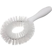 SPARTA 4016402 Plastic Curved Brush, Vegetable Brush with Stiff Bristles for Commercial Kitchens, 8.75 Inches, White(Pack of 12)
