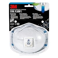 3M Chemical Odor Cool Flow Valved Respirator, 2-Pack