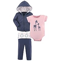 Yoga Sprout Bodysuit, Pants, and Track Jacket Set