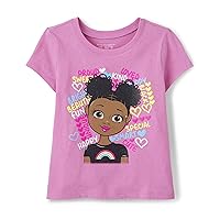 The Children's Place girls Girl Graphic Short Sleeve Tee 2 pack