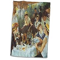 3dRose The Luncheon of The Boating Party by Pierre-Auguste Renoir Towel, 15