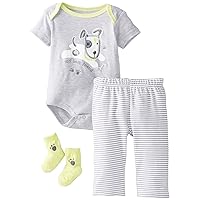 Kids Headquarters Baby-Boys Newborn Creeper with Pull On Pants and Socks Dog