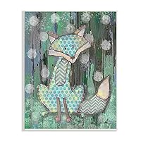 Stupell Home Décor Distressed Woodland Fox Canvas Wall Art, 10 x 15, Multi-Color