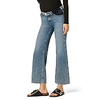 HUDSON Women's Rosie High Rise, Wide Leg Cropped Maternity Jean