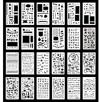 Dotted Journal Stencil Set (Over 300 designs that are great for bullet  journaling, planners, and notebooks) (English, Telugu and German Edition)