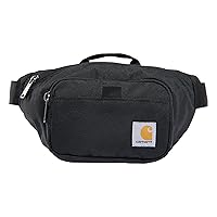 Carhartt Adjustable Waist, Durable, Water Resistant Hip Pack, Black, One Size