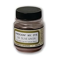 Jacquard Procion Mx Dye - Undisputed King of Tie Dye Powder - Olive Green - 2/3 Oz - Cold Water Fiber Reactive Dye Made in USA