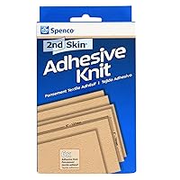 Spenco 2nd Skin Adhesive Knit Blister Protection, Medical, 6 Count , Clear , Large