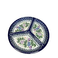 Polish Pottery Mercedes Divided Platter 902 Lavender, Ceramika Kalich