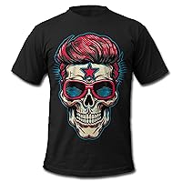 The Greaser Skull 3 Rockabilly Men's T-Shirt